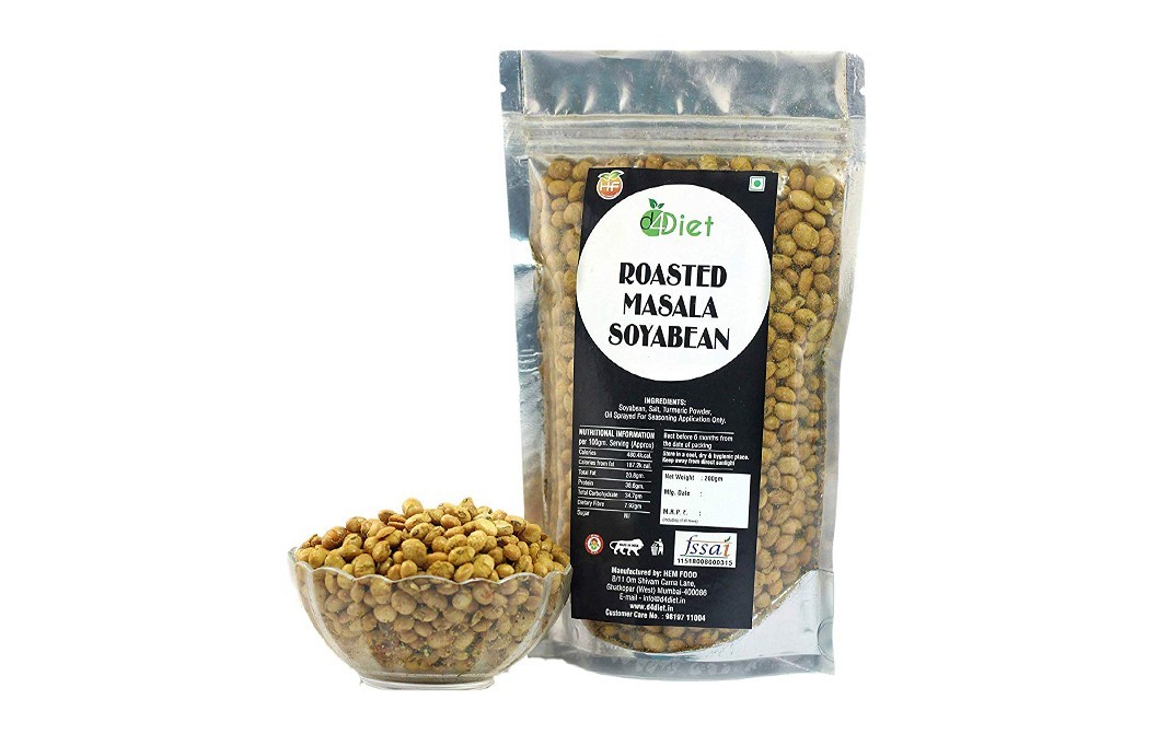 D4Diet Roasted Masala Soyabean    Shrink Pack  200 grams